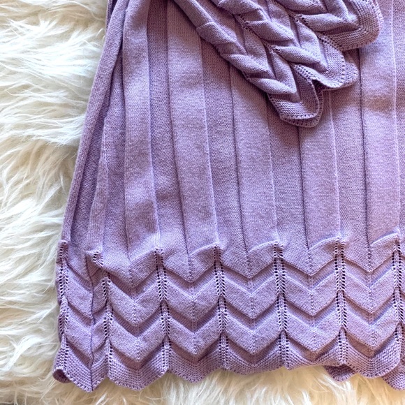 Ricki’s Lilac Mid Pointelle Pullover - Picture 5 of 8